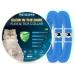 WEALLIN Luminous Repellent Cats Collars Glow Built-in Pant-Based Formula Strong Repellency Slow Release Repellent Collars for Cats Water-Resistant Adjustable For Cats Blue(2 Pcs)