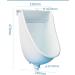 Wall Mount Plastic Urinals Urine Diverter for Men Simple Urinals Efficiency Washout Urinal Public Toilets Waterless Urinals with Hose Outdoor Construction Site Temporary Urinal Black Surface Mounted Surface mounted Black - Buy Online on GoSupps.com