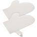 Felt Sauna Gloves 4-Piece Set for Body Scrubbing and Dead Skin Removal - Grey Bath Towels Scrubber Mitt Kit - Buy Online on GoSupps.com