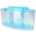 Aquarium Fish Tank Transparent Aquarium Fish Tank LED Acrylic Three Divisions Breeding Isolation Box for Small Fishes Mini Breeding Fish Tank (Blue) - Buy Online on GoSupps.com