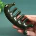 Beaupretty Jade-Head Massage Device | Gua Sha Scraper for Scalp Facial Back & Body | Stress Relief - Dark Green - Buy Online on GoSupps.com