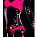 Sasswear Neon Blacklight Heart Body Stickers - 40/pk - Buy Online on GoSupps.com