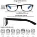 Suertree Foldable Blue Light Filter Reading Glasses | TR90 Anti-Blue Vision Aid for Men & Women | Includes PU Case | +1.5x Magnification - Buy Online on GoSupps.com