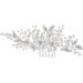 DOITOOL Rhinestone Comb For Girl Friends Hair Flower Combs Hair Accessories Bridal Headwear Tiara Comb for Bridal Hair Comb Pearl Bride - Buy Online on GoSupps.com
