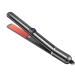 Professional LCD Hair Straightener 2 in 1 Curling Iron PTC Heating Tourmaline Ceramic Flat Iron Fast Heating Styling Tools (Black)