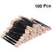 Didiseaon 100 Pcs Makeup Brush Oval Eyeshadow Brush Dual Sided Eyeshadow Brush Eye Shadow Brush Mini Set Size 2 Black - Buy Online on GoSupps.com