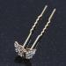 Bridal/Wedding/Prom/Party Set Of 6 Gold Plated Crystal 'Butterfly' Hair Pins - Buy Online on GoSupps.com