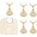 Nail Tips Stand Holders Flexible and Easy To Use Magnetic Nail Tip Practice Stand Base Marble and Alloy Nail Stand(off-white) - Buy Online on GoSupps.com