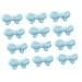 12 pcs Safety Pins Child Proof Safety Pin, Bow-Knot Safe Pins,Plastic Head, for Fabric Diapers, Garment Repair Baby Safety Pins Secure Clips for Fastening Baby Clothes Diaper Napkins (Blue)