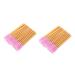 FOMIYES Lash Comb 100 Pcs makeup mascara nylon eyelash brush color mascara disposable makeup colored mascara 50 Pcsx2pcs Pinkx2pcs