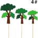 Cactus Tree Shaped Felt Cake Pick DIY Cute Cupcake Topper Set Plant Decoration Stick for Home - Buy Online on GoSupps.com