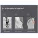 DEAVER Hallux Valgus Corrector Insoles - Toe Separator Gel Spreader for Foot Bone Overlapping Correction - 4 Pair Set for Men and Women - Instant Pain Relief - Buy Online on GoSupps.com