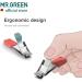 MR.GREEN Compact Nail Clippers Foldable Nail Cutters Manicure Tools Portable Fingernail Clipper with Key Chain Nail Scissors (Red) - Buy Online on GoSupps.com
