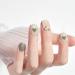 Medium Press-On Nails for Girls & Teens | Full Cover Ballerina Coffin False Nails - 24 Single-Colored Acrylics #05 - Buy Online on GoSupps.com
