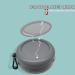Denture Case Portable Denture Bath Box with Strainer & Mirror (Grey) - No-Leak Design - Buy Online on GoSupps.com