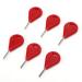 Vbest life Pack of 6 Surfboard Fin Key, Metal Hex Key Surf Fin Key Spare Replacement Surfing Boar Accessory(red)