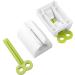 2pcs Rolling Tube Toothpaste Squeezer & Holder Stand for Bathroom - Blue & Green - Buy Online on GoSupps.com