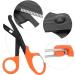 InsGB Medical Scissors - 5.5 Black & Orange Emergency Room Scissors for Nurses | Perfect for Home Surgery - Buy Online on GoSupps.com