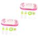 Healvian 2 sentences double-layer glasses case double-layer storage case Mini-lens case travel set glasses holder glasses holder contact lens solution travel accessories contact holder main