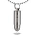 TI-EDC Mini Pill Fob Titanium Bullet Design Pill Holder for Necklace Keychain Charm Pendant Pill Case Ultra-Lightweight 0.2oz Waterproof Mini(Inner Depth:0.5")