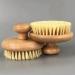 Lurrose Round Wooden Dry Brush Body Exfoliator for Bath Shower - Men and Women - Buy Online on GoSupps.com