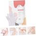 minkissy 2 Pairs Hand Hands Hydrating Gloves Hand Exfoliant Moisturizing Hand Moisturizing Hand Exfoliating White Non-Woven Fabric Exfoliating Set Moisten Hands 18X11.5cm - Buy Online on GoSupps.com
