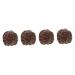 Beavorty 4 pieces Wenwan handle Peacher figure Hand exercise balls Decor Wohnkultur Small peach core statue wooden peach core handball handball practice ornaments wood carving