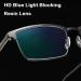 GHARAZ Fashion Anti Blue Light Reading Glasses for Men - Lightweight TR90 Computer Readers in Black (1.0+ Size) - Buy Online on GoSupps.com