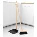 YJ Wooden Broom Dustpan Set - Soft Fur Broom with Durable Beech Handle | Anti-Tilt Design | Ideal for Kitchen Bedroom & Garage - Buy Online on GoSupps.com