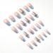 24 PCS Blue Glitter 3D Press on Nails with Rhinestones - French Pointed Fake Nail Kit - Buy Online on GoSupps.com