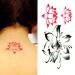Oottati Small Cute Temporary Tattoo Lotus Lotus Flower (Set of 2)