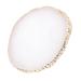 Resin Nail Art Palette with Gold Edge Multifunctional Display Board for Color Mixing and Exquisite Craftsmanship (White)
