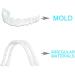 GAWEI Smile Teeth Customizable Temporary Fake Teeth Molds Braces - Perfect Snap-In Dentures for Upper & Lower Jaw - Natural & Comfortable (3 Sets) - Buy Online on GoSupps.com