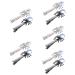 FRCOLOR Spider Glass Hair Clips alligator barrettes silver headpiece sparkle Halloween Hair Clips