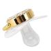 Non-Toxic Baby Pacifier Set with Chain Clip - Attractive White Pacifiers for Photo Shoots | International Shipping Available - Buy Online on GoSupps.com