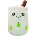 Dreafly Bubble Tea Plush Pillow Doll - 24cm Soft Toy for Home & Car Ornaments - Children's Gift Toy - Green Round Eyes - Buy Online on GoSupps.com