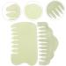 Iwowhero Jade Massage Comb & Gua Sha Tools - Traditional Scalp & Body Scratching Massage Board - Broad Tooth Jade Kamm for Relaxation & Wellness - Buy Online on GoSupps.com