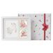 Baby Handprint and Footprint Frame Kit - Newborn Prints Keepsake in White with Non-Toxic Ink Pad - Baby Photo Album Great Baby Gift For Kids Registry Baby Shower (White Clay)