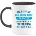 quotedazur - Mug Only 0.01% of Real Estate Agent are Perfect and I'm Not in The 99.99% That Keeps It Real - Coffee/Tea Cups A Real Estate Agent - Funny Gift Birthday Christmas Office Work Black Ceramic