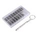 1000PCS Set Glasses Repair Screws Sunglasses Repair Screws Tool Over The Glasses Sunglasses Sunglasses Maintenance Box Nose Pads Accessory Box Spectacle Repair Screws