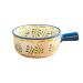 Soup Bowl Ceramic with Handle Japanese-Style Hand Painted Glaze Tableware Salad Noodles Kitchenware