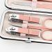 Nail Clippers Set 7-Piece Lady Nail Clippers Set Stainless Steel Accessories Nail Clippers Pliers Pedicure Beauty Nail Tools Pedicure Tools for Feet Pink
