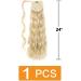 Prinfantasy Long Wavy Ponytail Extension 24 Inch | Soft Synthetic Hairpiece for Women MW138 - Buy Online on GoSupps.com