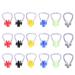 Obuyke Accessories 20Pcs Swimming Nose Clip Silicone Swim Nose Clip with Silica for Kids Adults Scuba Diving Outdoor