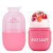 Ice Roller for Face  ROISOOT Fashion Silicone Cube Skin Care Tool  Facial Ice Container Roller (Fashion Pink)
