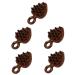 Beavorty 5 pieces comb scalp massager comb massage comb practical hairassage tool wooden ridge wide tooth comb wooden hair comb Desurage ridge head massage tool for men 12.10x8.50cmx5pcs braunx5stk