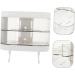 Ciieeo 4pcs Box Storage Box Soap Bar Holder for Shower Self Draining Soap Container Shower Soap Dish Makeup Containers Wall-mounted Soap Dish Soap Stand Plastic Bathroom Box White Cartoon - Buy Online on GoSupps.com