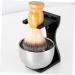 Premium Beard Brush Holder & Shave Brush Organizer - Electric Shaver Storage Rack & Razor Stand for Men | Acrylic Shaving Base - Buy Online on GoSupps.com