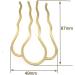 Fujiyuan 5 Pcs 87mm Gold Hair Fork Clip Stick Set for Women - Hair Pin Bun Holder Accessories - Buy Online on GoSupps.com