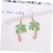 Korean Green Dangle Post Earrings for Women - Delicate Ear Drop Jewelry - Buy Online on GoSupps.com